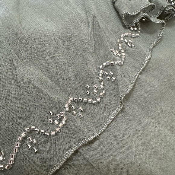 COPY - Zara Tied Embroidered Wrinkled Top - Picture 4 of 4